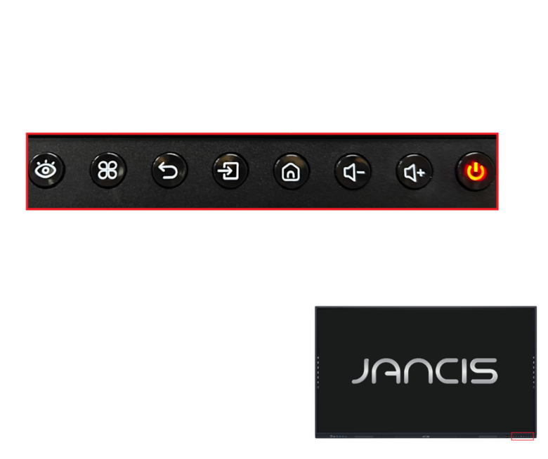 taustiņi janča priekšpusē